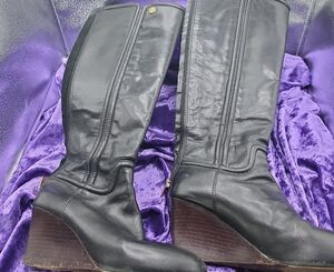 Tory Burch Black Over the Knee Boots